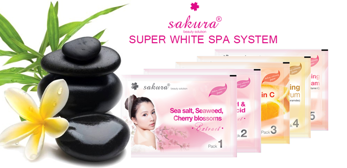 Kem tắm trắng Sakura Super White Pro System